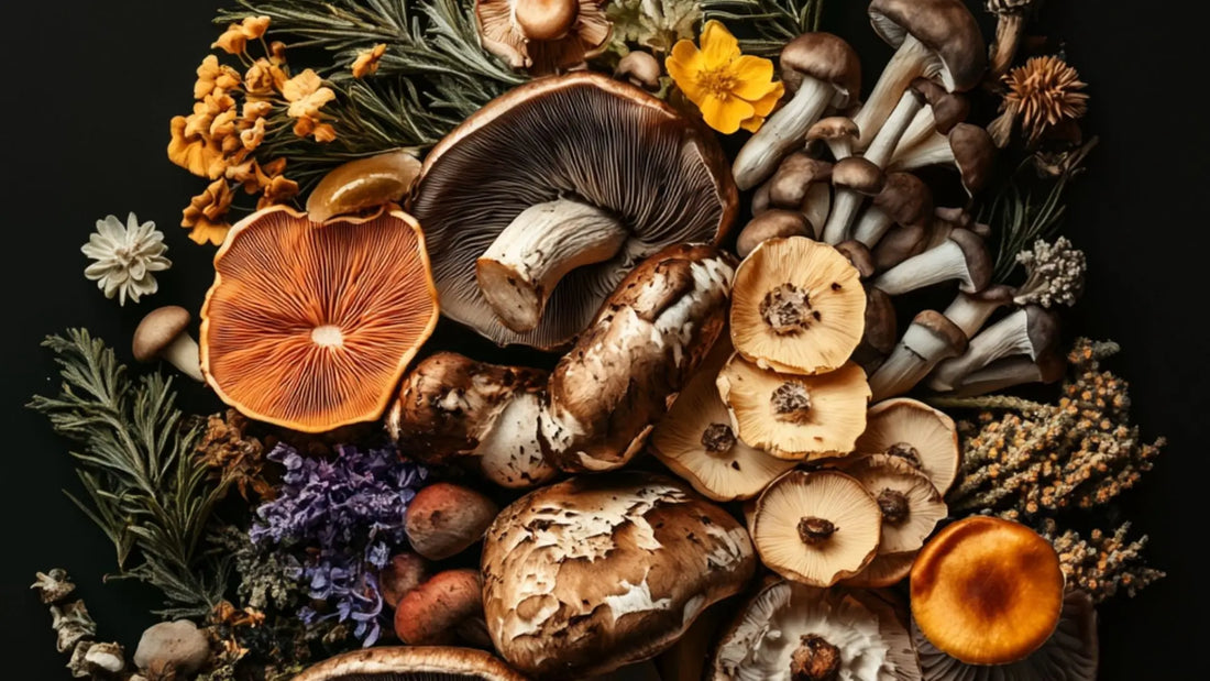 Adaptogenic mashrooms and herbs.